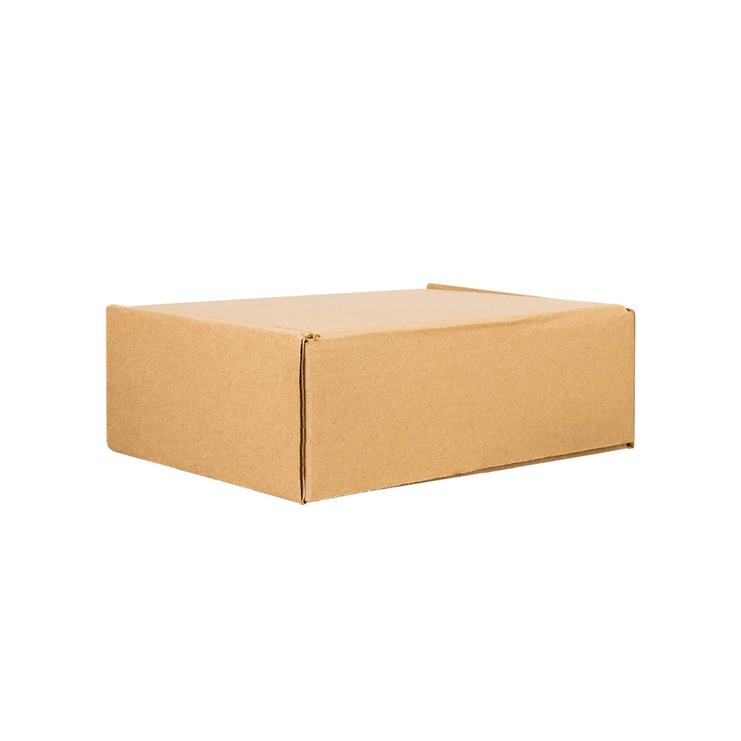 28 x 22 x 10 cm - Cajas de Cartón con Pestañas | Paquete de 25 | Papel Kraft | 32 ECT | Para Envíos con Pestañas