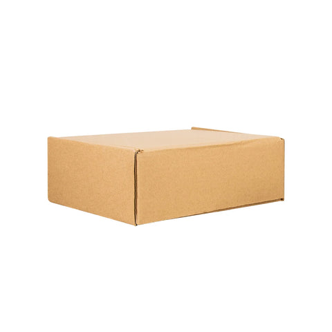 28 x 22 x 10 cm - Cajas de Cartón con Pestañas | Paquete de 25 | Papel Kraft | 32 ECT | Para Envíos con Pestañas