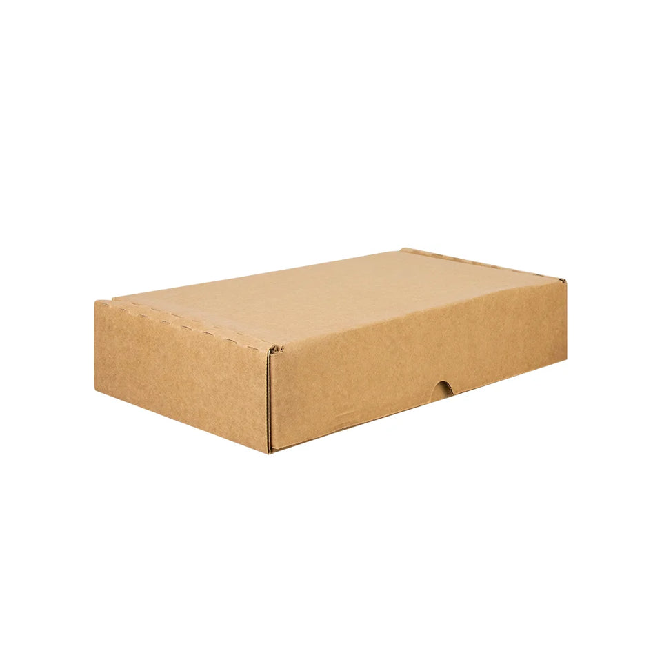 30 x 20 x 7 cm - Cajas de Cartón con Pestañas | Paquete de 25 | Papel Kraft | 32 ECT | Para Envíos con Pestañas