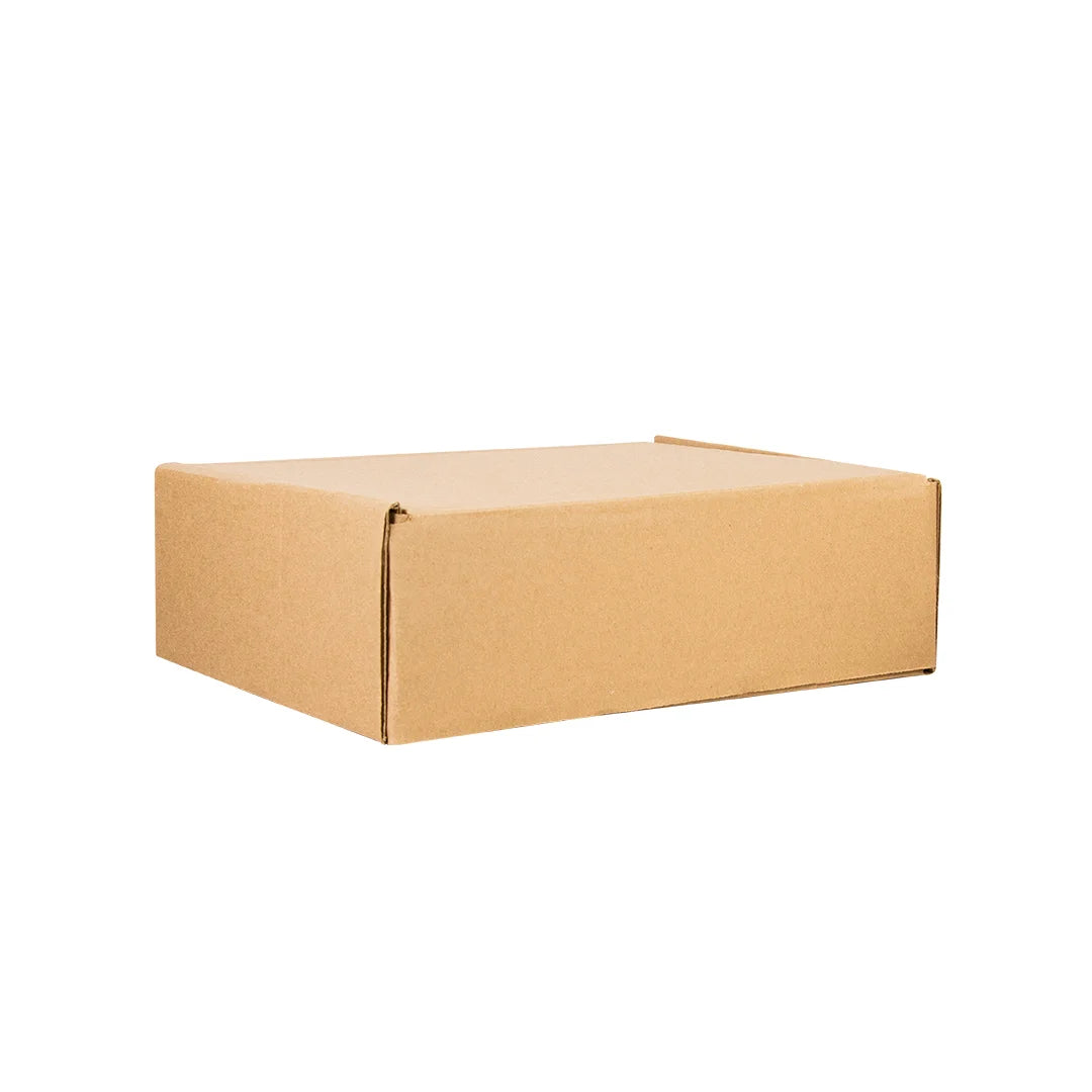 30 x 25 x 10 cm - Cajas de Cartón con Pestañas | Paquete de 25 | Papel Kraft | 32 ECT | Para Envíos con Pestañas