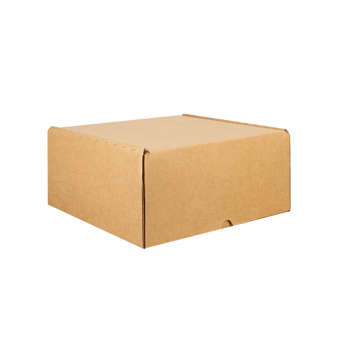 30 x 30 x 15 cm - Cajas de Cartón con Pestañas | Paquete de 25 | Papel Kraft | 32 ECT | Para Envíos con Pestañas