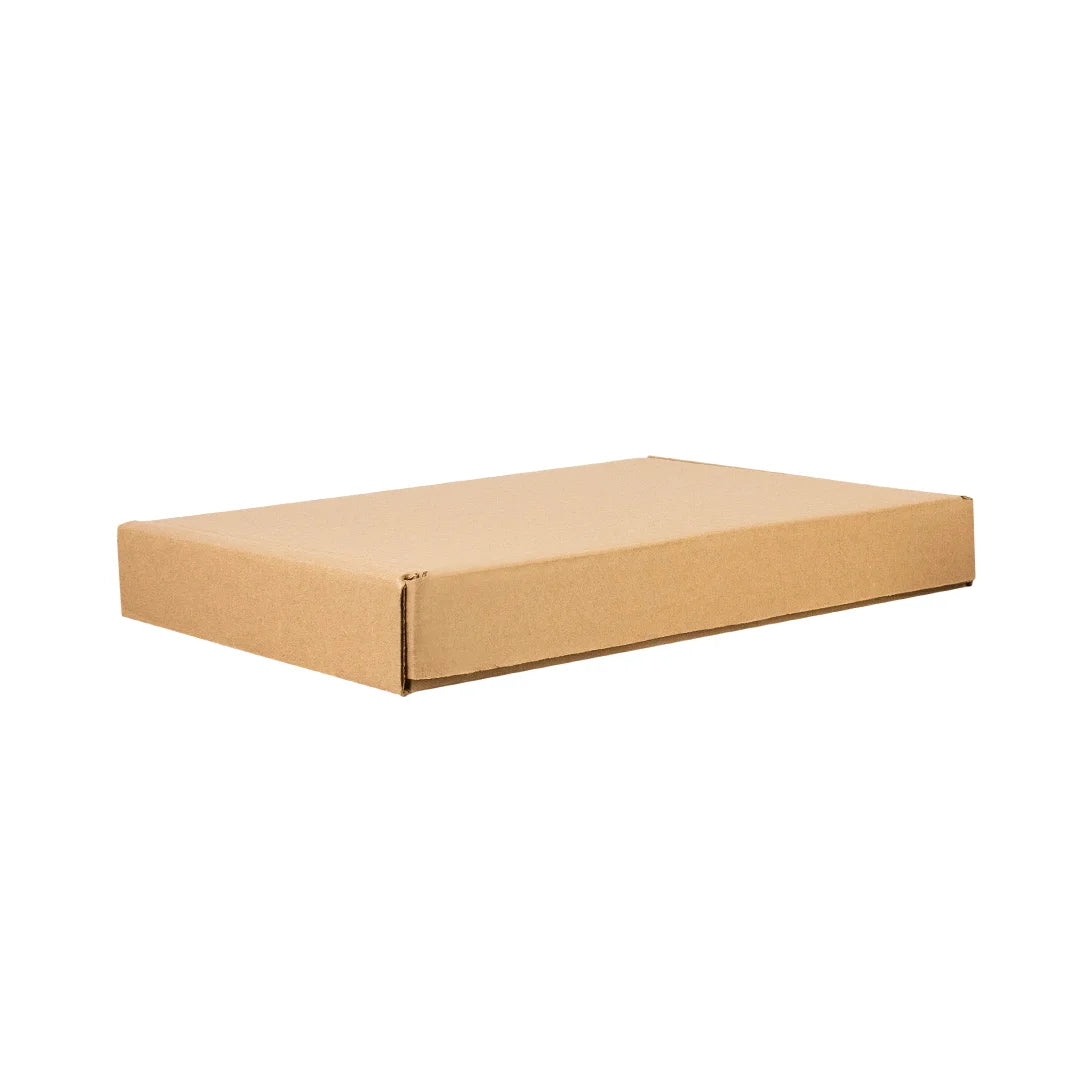 38 x 28 x 5 cm - Cajas de Cartón con Pestañas | Paquete de 25 | Papel Kraft | 32 ECT | Para Envíos con Pestañas