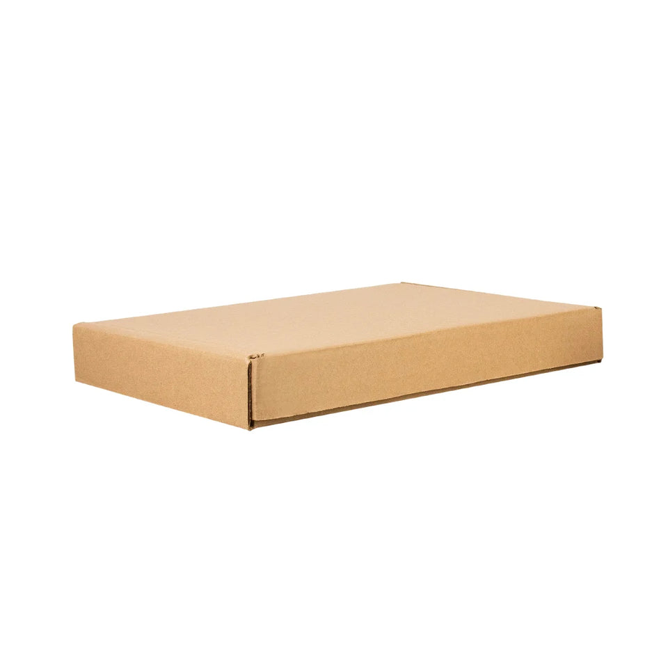 38 x 28 x 5 cm - Cajas de Cartón con Pestañas | Paquete de 25 | Papel Kraft | 32 ECT | Para Envíos con Pestañas