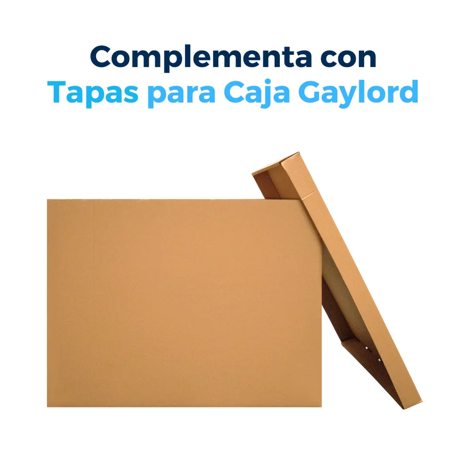 48 x 40 x 36" (121.92 x 101.6 x 91.44 cm) - Bases de Cajas Gaylord de Doble Corrugado | Papel Kraft | 48 ECT