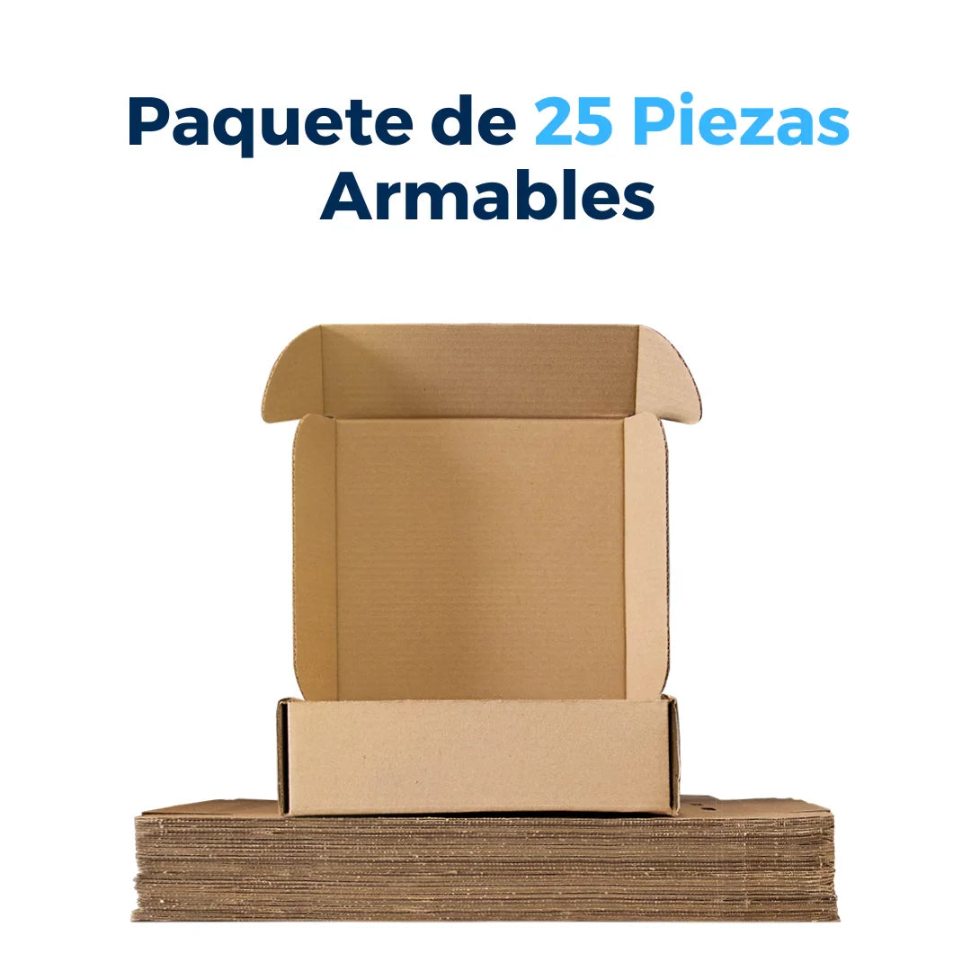 25 x 25 x 8 cm - Cajas con Pestañas