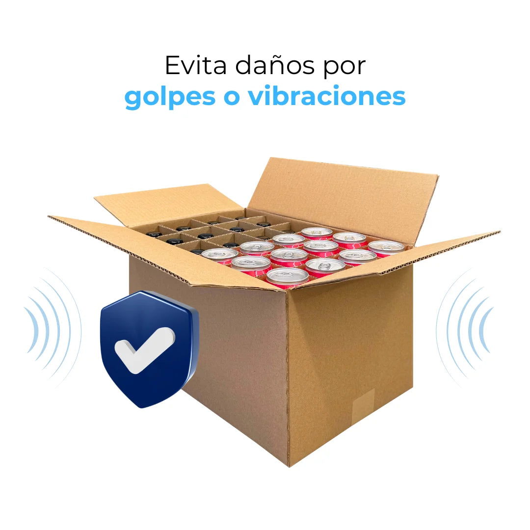 12 Divisiones - Cajas para Botellas con Separadores