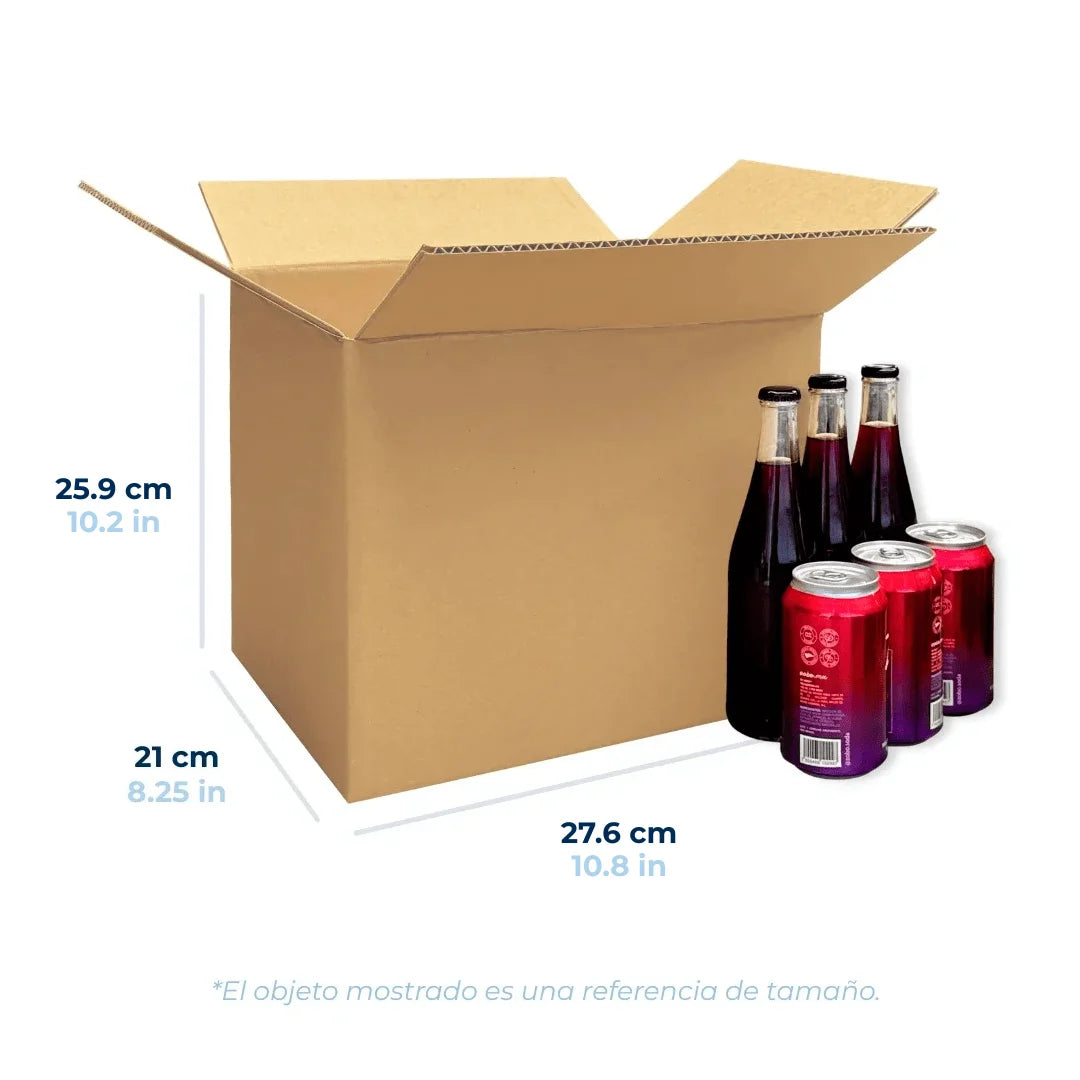 27.6 x 21 x 25.9 cm - Cajas de Cartón para Botellas