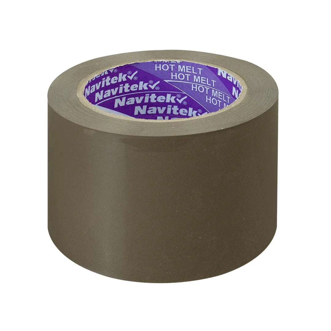 72 mm x 100 m - Cinta Adhesiva Hot Melt Canela (Navitek 500)