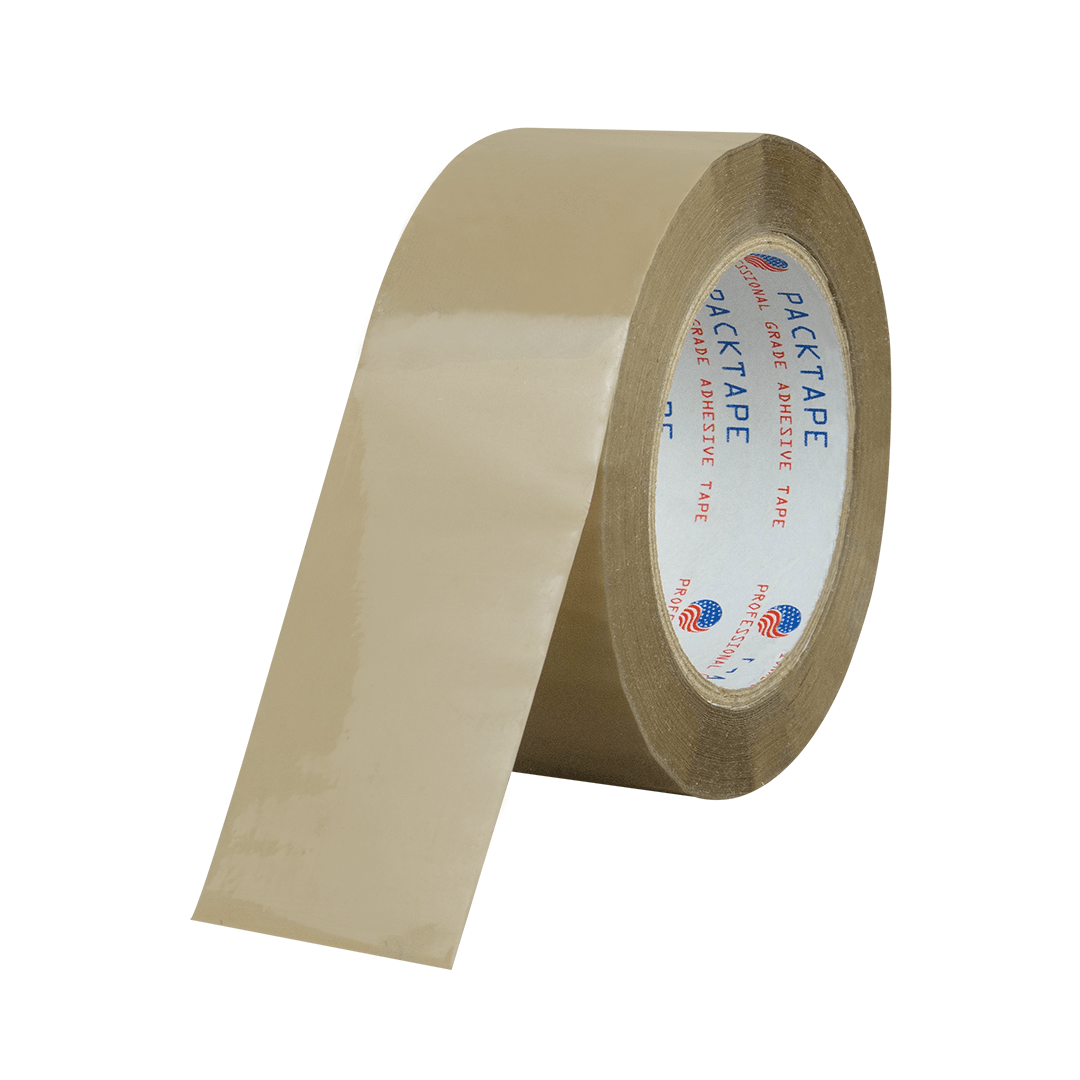 Cinta adhesiva acrílica PackTape canela. 48 mm x 100 m. Para Paquetes.