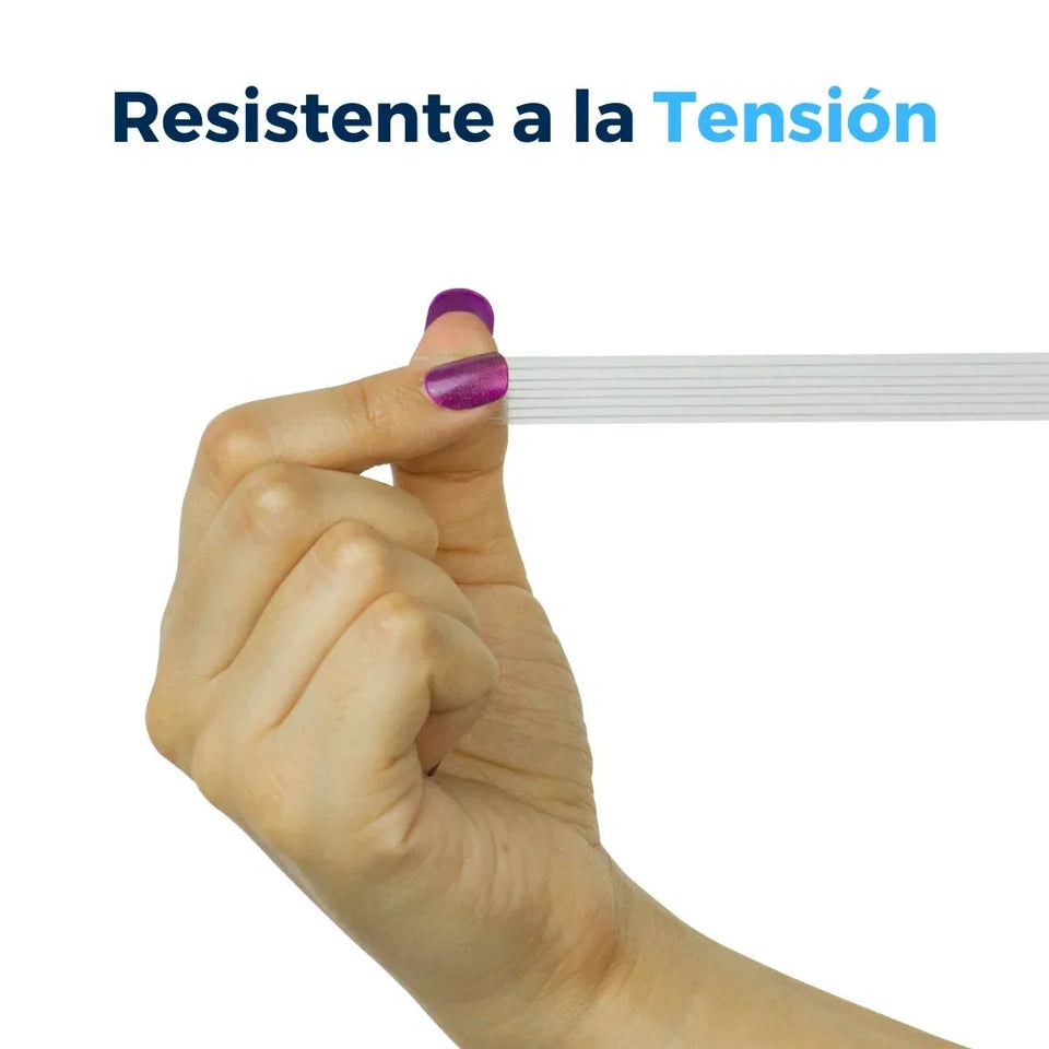 12 mm x 50 m - Cinta Flejadora Filamentada Reforzada Transparente (Tuk 196T)