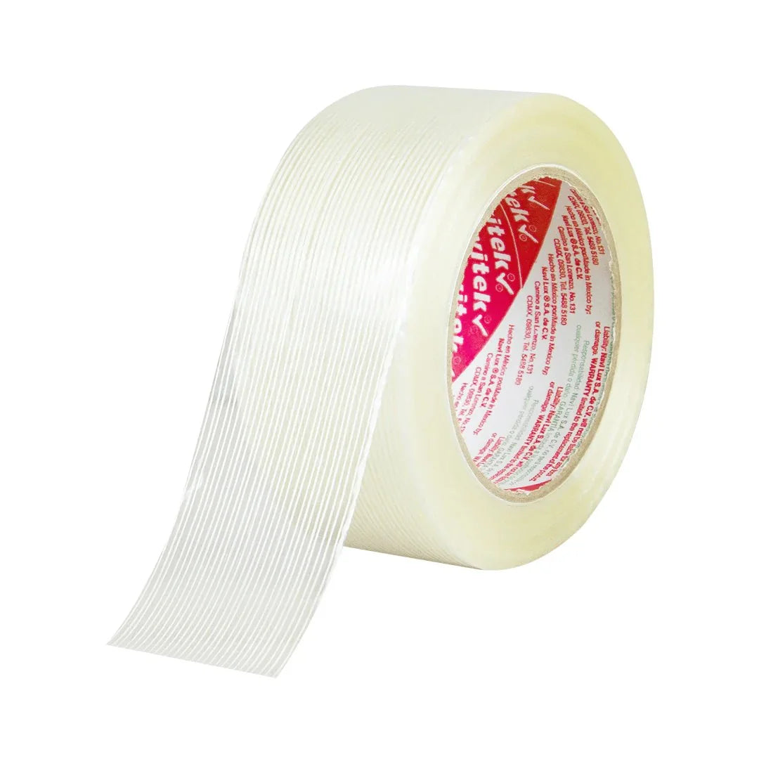 48 mm x 50 m - Cinta Adhesiva Flejadora Transparente (Navitek 199)