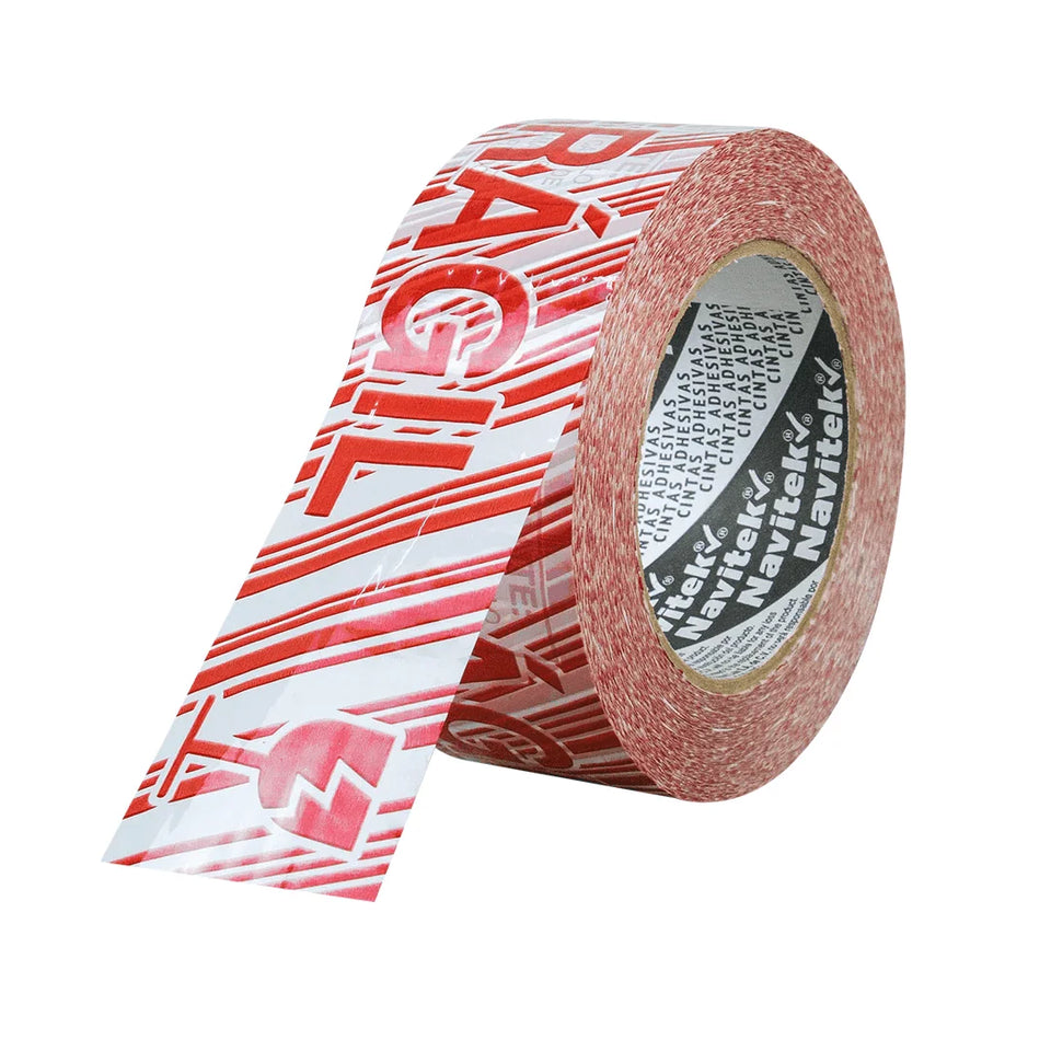48 mm x 150 m - Cinta Adhesiva con Leyenda "Frágil" | Roja