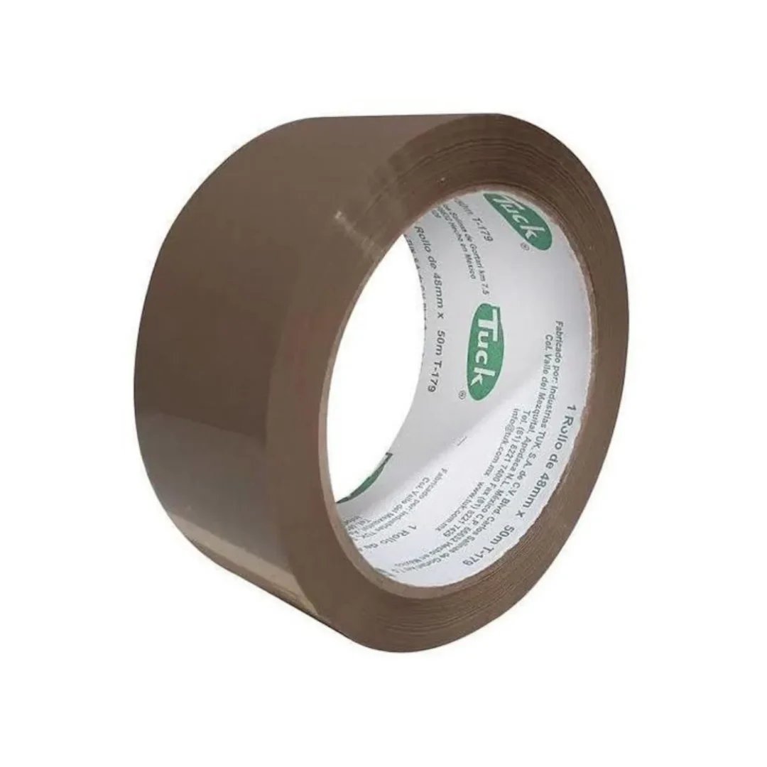 72 mm x 100 m - Cinta Extra Resistente Industrial Canela (Tuk 179)