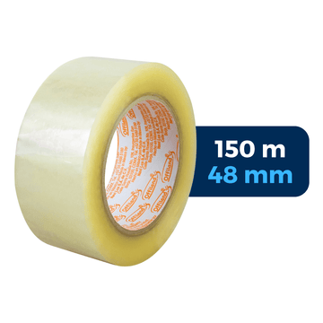 48 mm x 150 m - Cinta Adhesiva Acrílica Transparente (Navitek O-41) | Navitek Offiland O-41
