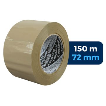 72 mm x 150 m - Cinta Adhesiva Acrílica Uso Ligero Canela (Navitek 100)