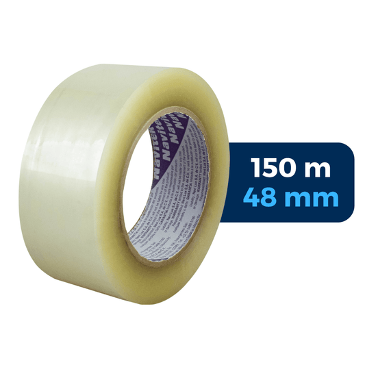 48 mm x 150 m - Cinta Adhesiva Hot Melt Transparente (Navitek 500)