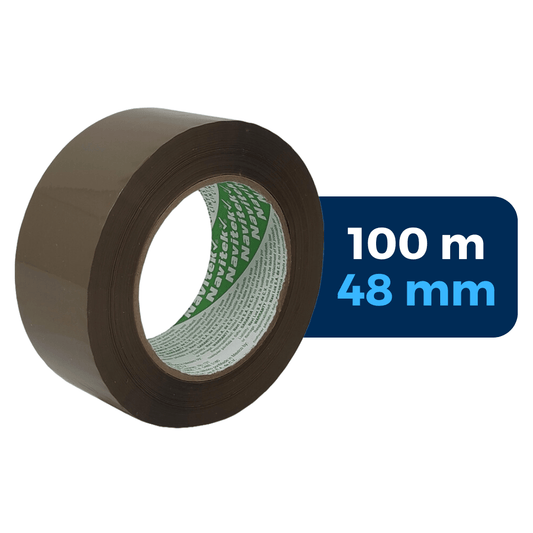 48 mm x 100 m - Cinta Adhesiva Hot Melt Canela (Navitek 579)