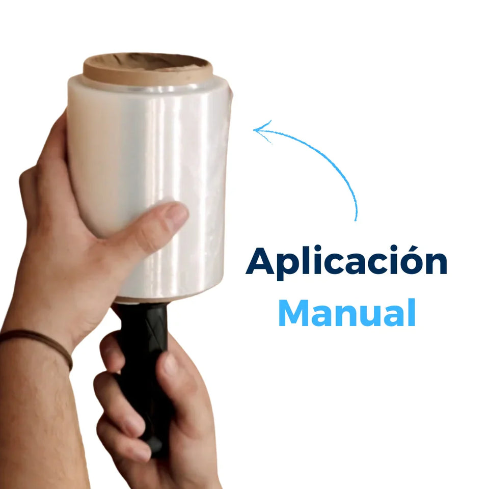 Despachador de Emplaye Manual 3-5" (W600) | Polipropileno | Azul y Blanco