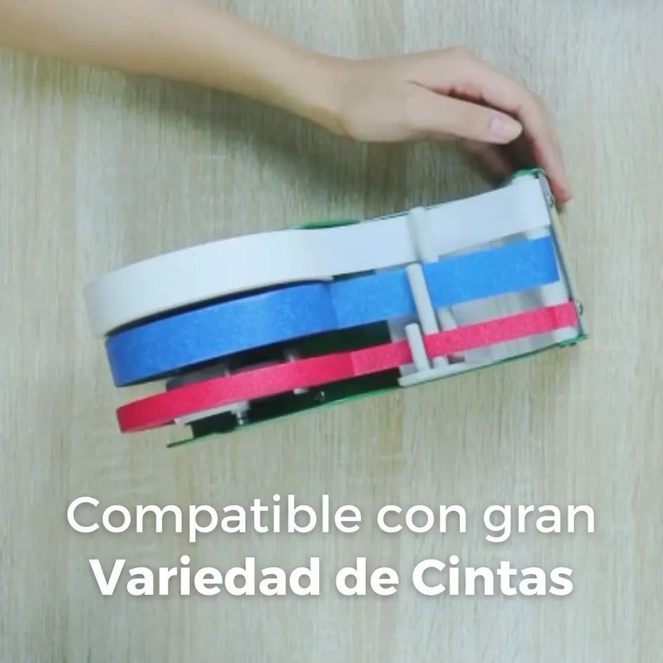 Despachador de Cinta de Mesa 3" (T9623) | Verde | Utiliza de 1 Hasta 3 Cintas Diferentes