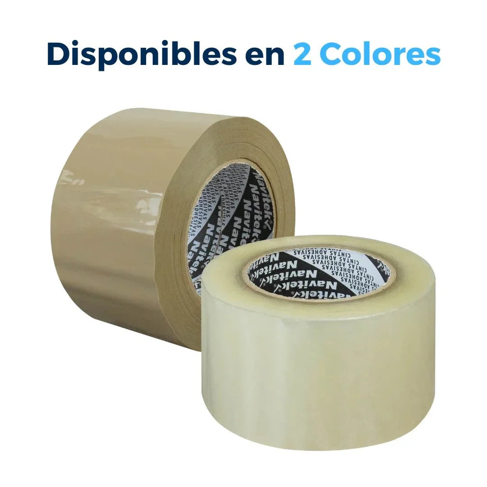 72 mm x 150 m - Cinta Adhesiva Acrílica Uso Ligero Transparente (Navitek 100)