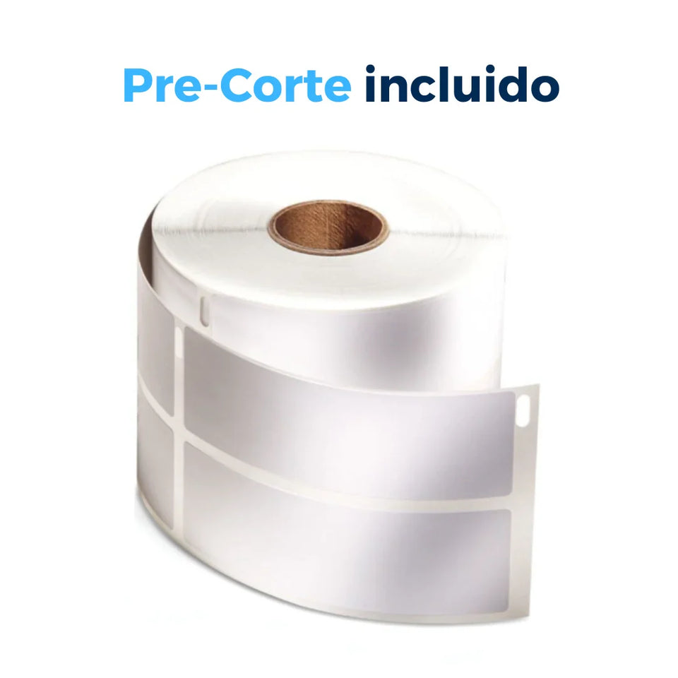 Etiquetas 2-Up de Dirección Blancas 1 1/8 x 3 1/2" Dymo LW (30253) | Papel Térmico
