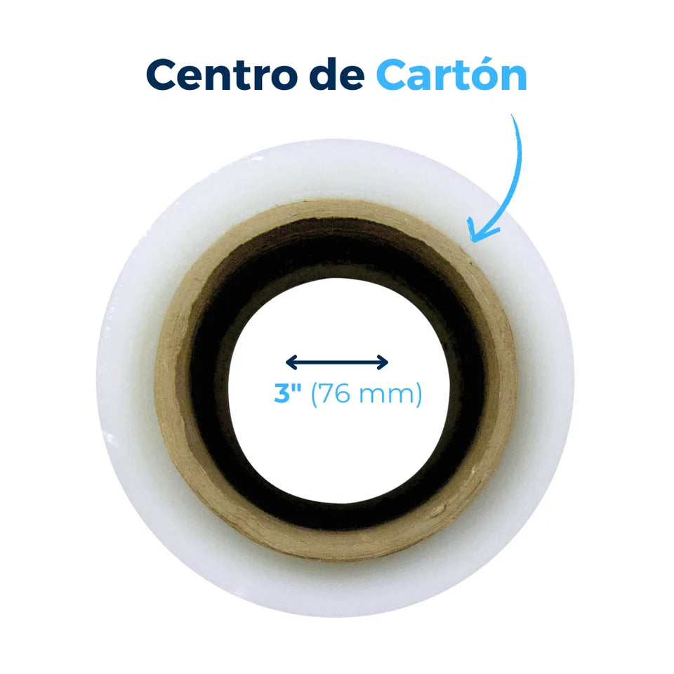Emplaye Transparente Manual 18" / Cal. 80 / 1200 Pies | Para Cargas Hasta de 1,100 Kgs