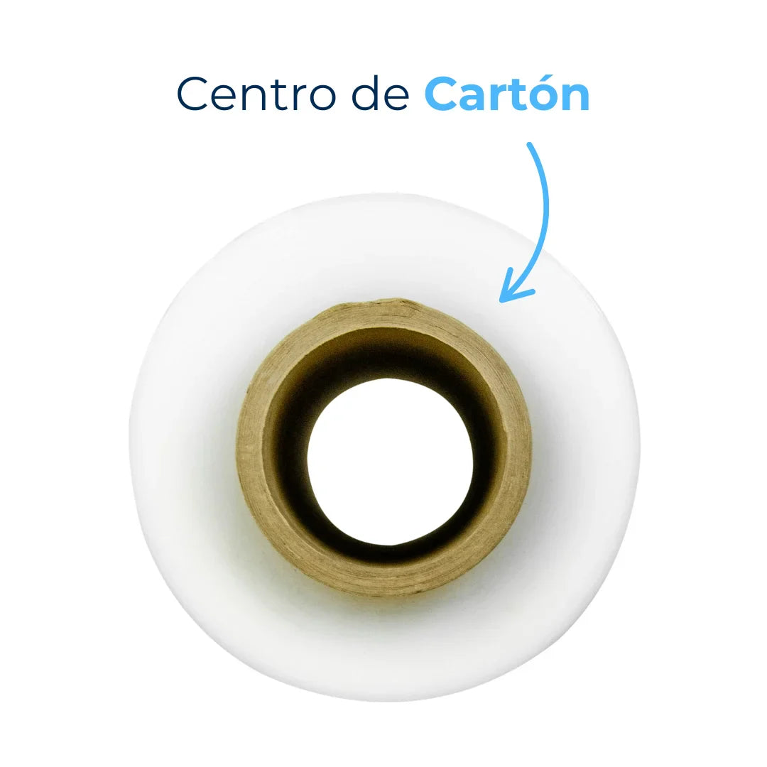Emplaye de película stretch automÁtico con centro de cartón. Para Paquetes.