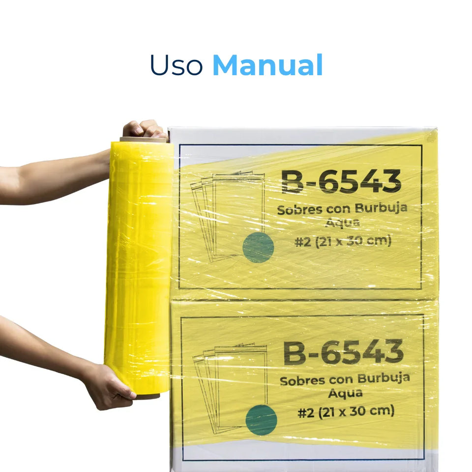 Emplaye Amarillo Manual 18" / Cal. 60 / 800 Pies | Para Cargas Hasta de 725 Kgs