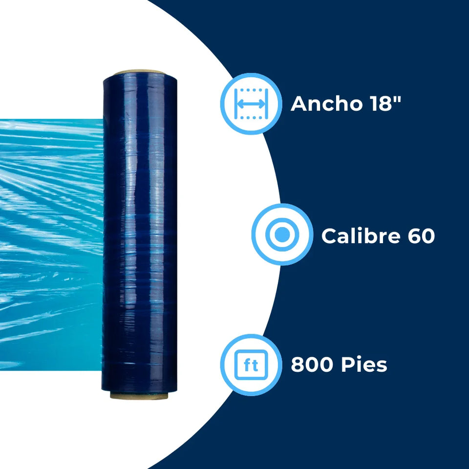 Emplaye Azul Manual 18" / Cal. 60 / 800 Pies | Para Cargas Hasta de 725 Kgs