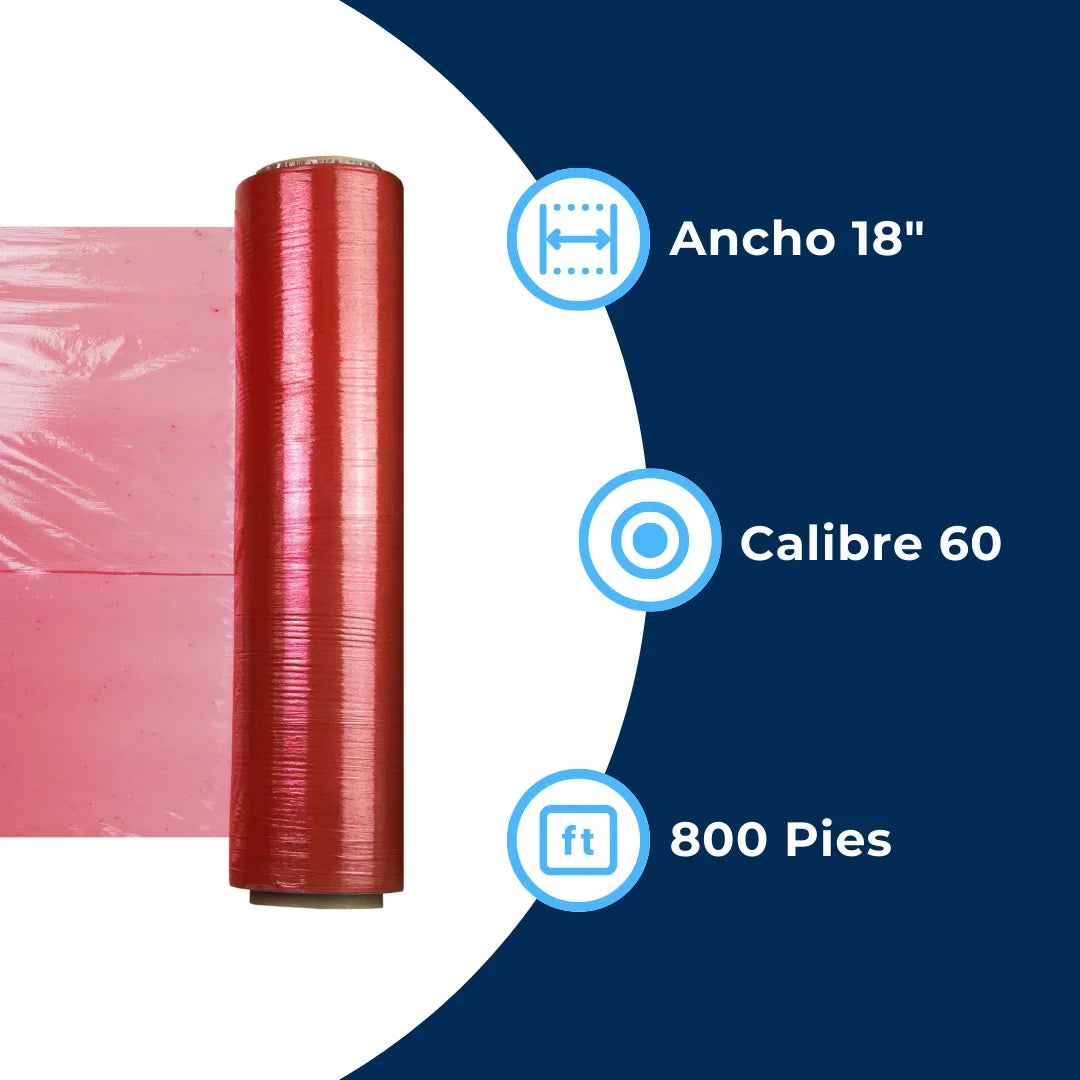 Medidas de emplaye rojo. Para Paquetes.
