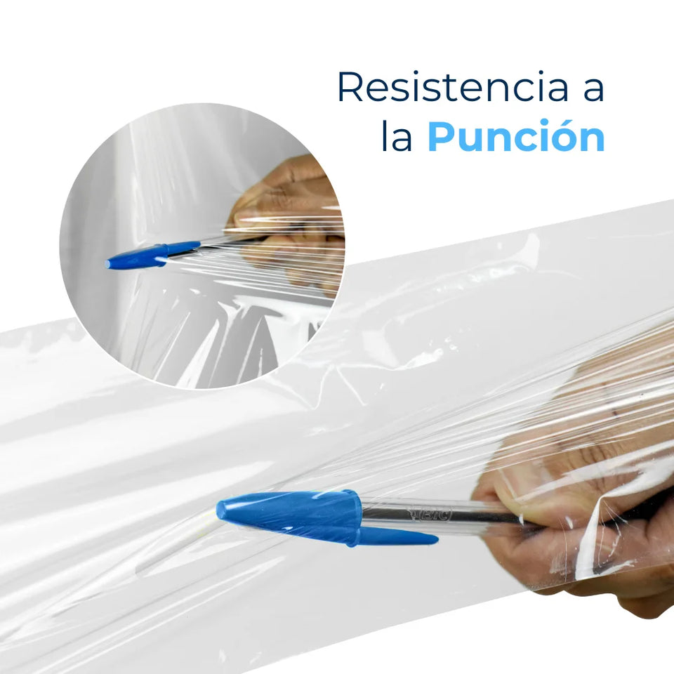 Emplaye Transparente Manual 18" / Cal. 80 / 1200 Pies | Para Cargas Hasta de 1,100 Kgs