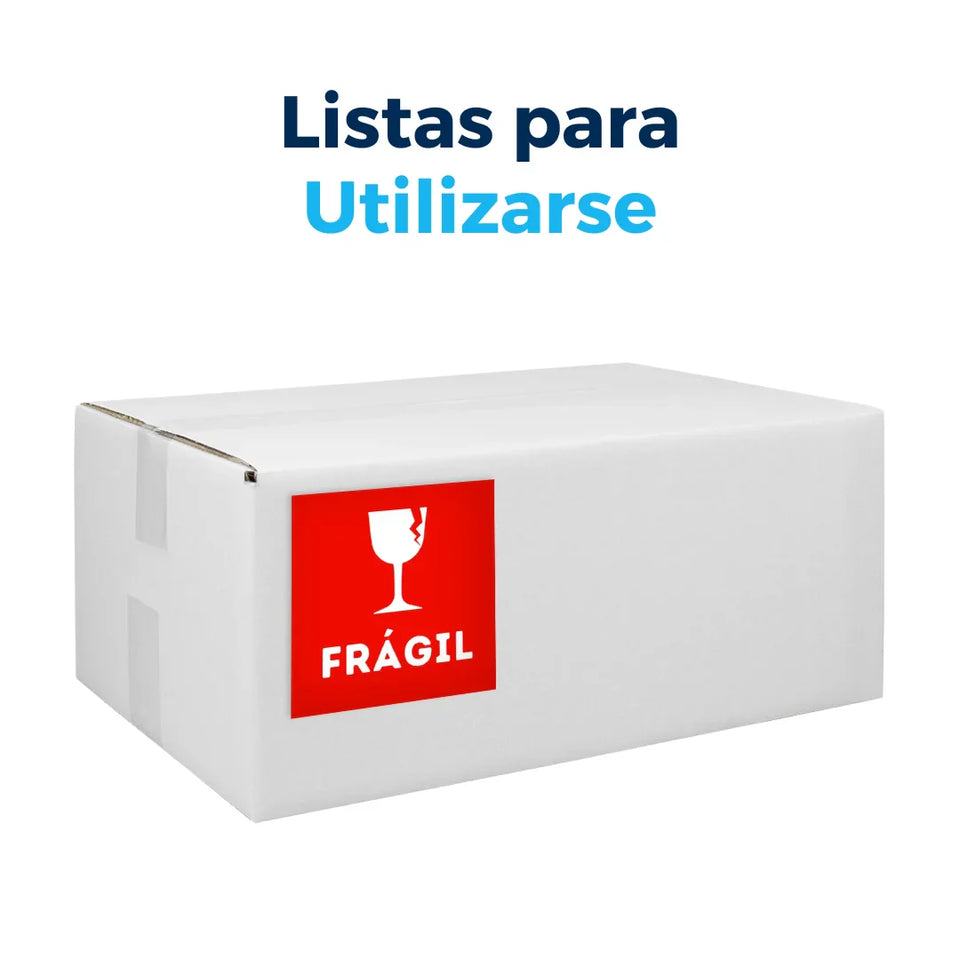 Etiquetas Adhesivas "Frágil" - 3 x 3" | Papel y Adhesivo | Rojo