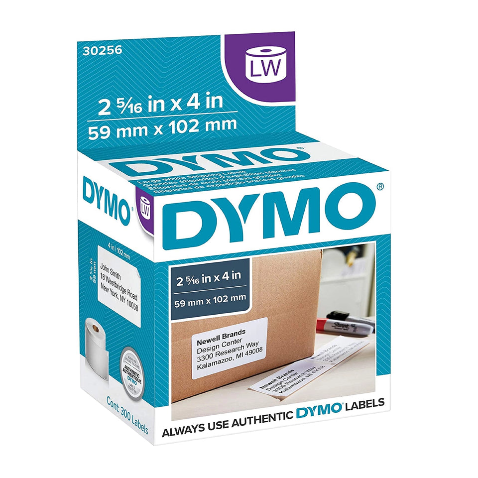 Etiquetas de Envío Blancas 2 5/16” x 4” Dymo LW (30256) | Papel Térmico