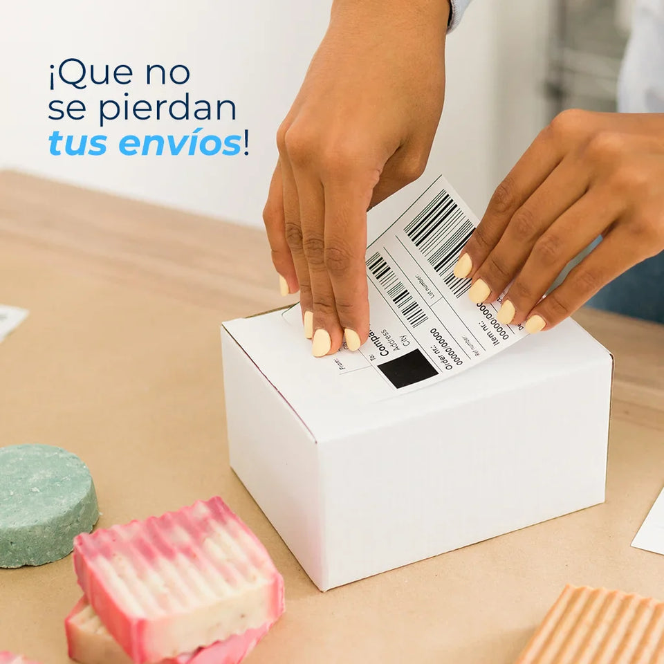 Etiquetas Térmicas Directas - 4 x 6" en Rollo (10018340) | Papel Térmico | Blanca