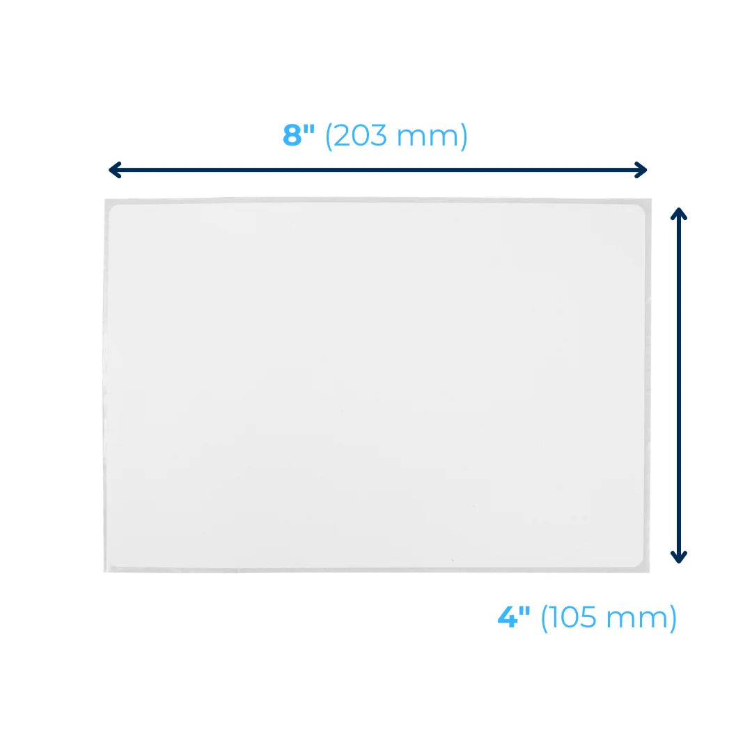 Etiquetas Térmicas Directas - 4 x 8" Fan Fold