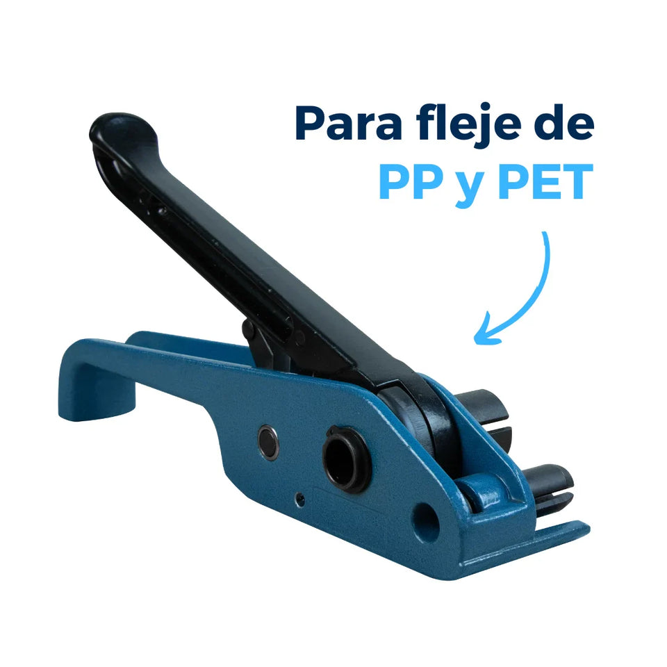 Tensionadora Manual para Fleje PP Y PET 3/8" a 3/4" | Azul y Negro | P-330
