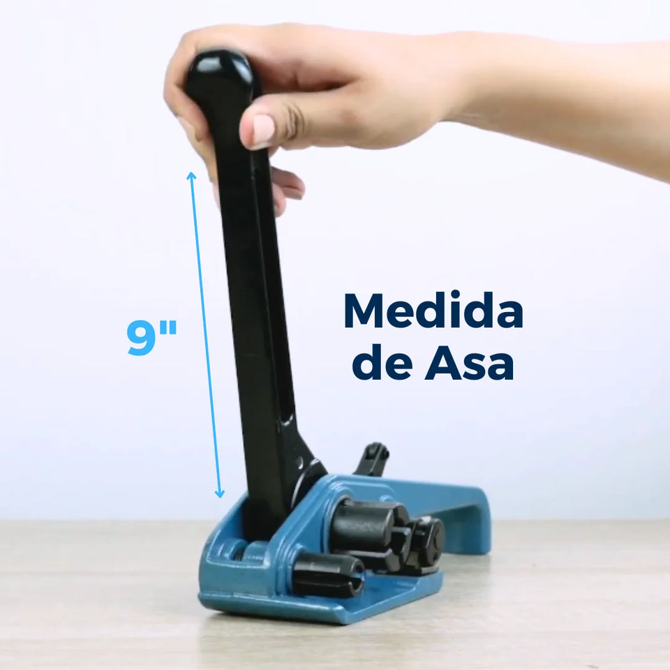 Tensionadora Manual para Fleje PP Y PET 3/8" a 3/4" | Azul y Negro | P-330