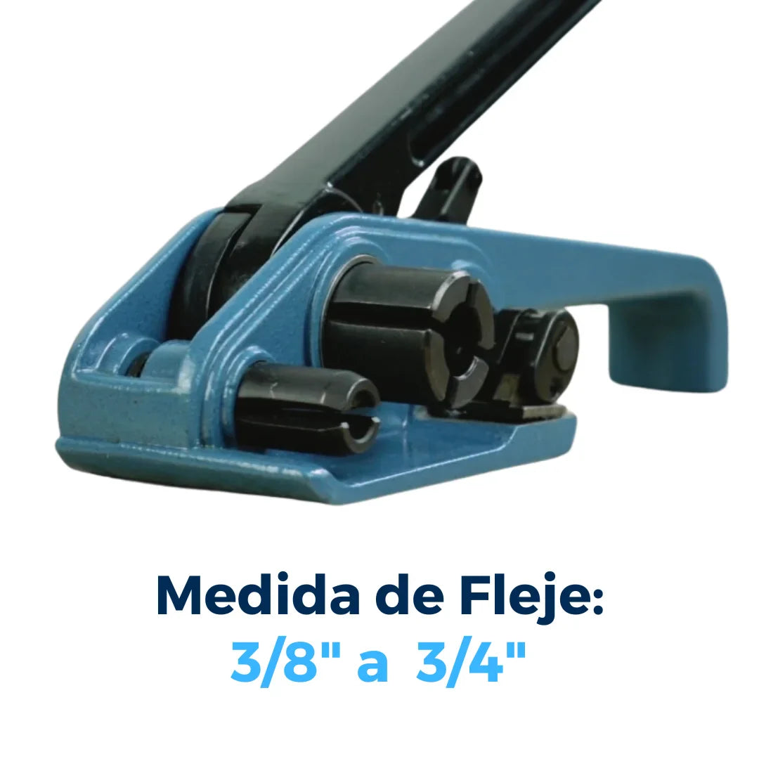 Tensionadora Manual para Fleje PP Y PET 3/8" a 3/4" | Azul y Negro | P-330