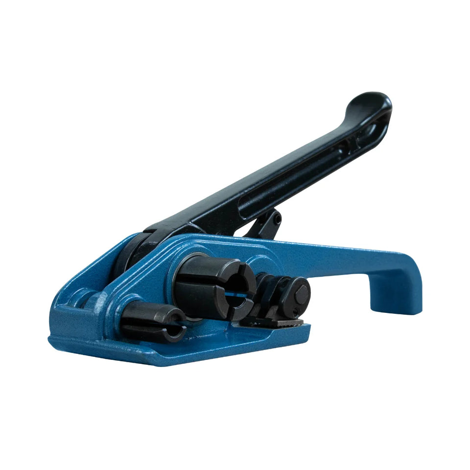 Tensionadora Manual para Fleje PP Y PET 3/8" a 3/4" | Azul y Negro | P-330