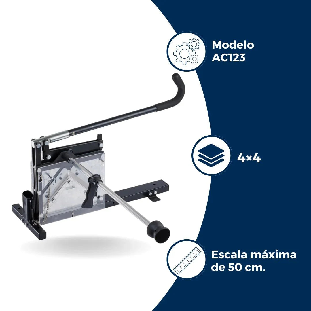 Guillotina para Esquineros de Cartón. Modelo AC123. Para Paquetes.
