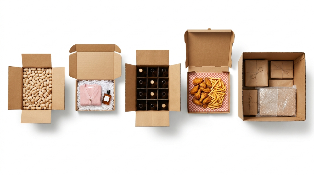 Cajas de cartón para envíos en distintos tamaños