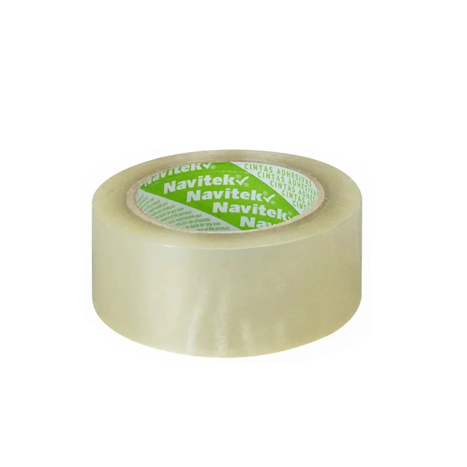 48 mm x 150 m - Cinta Adhesiva Acrílica Uso Pesado Transparente (Navitek 200)