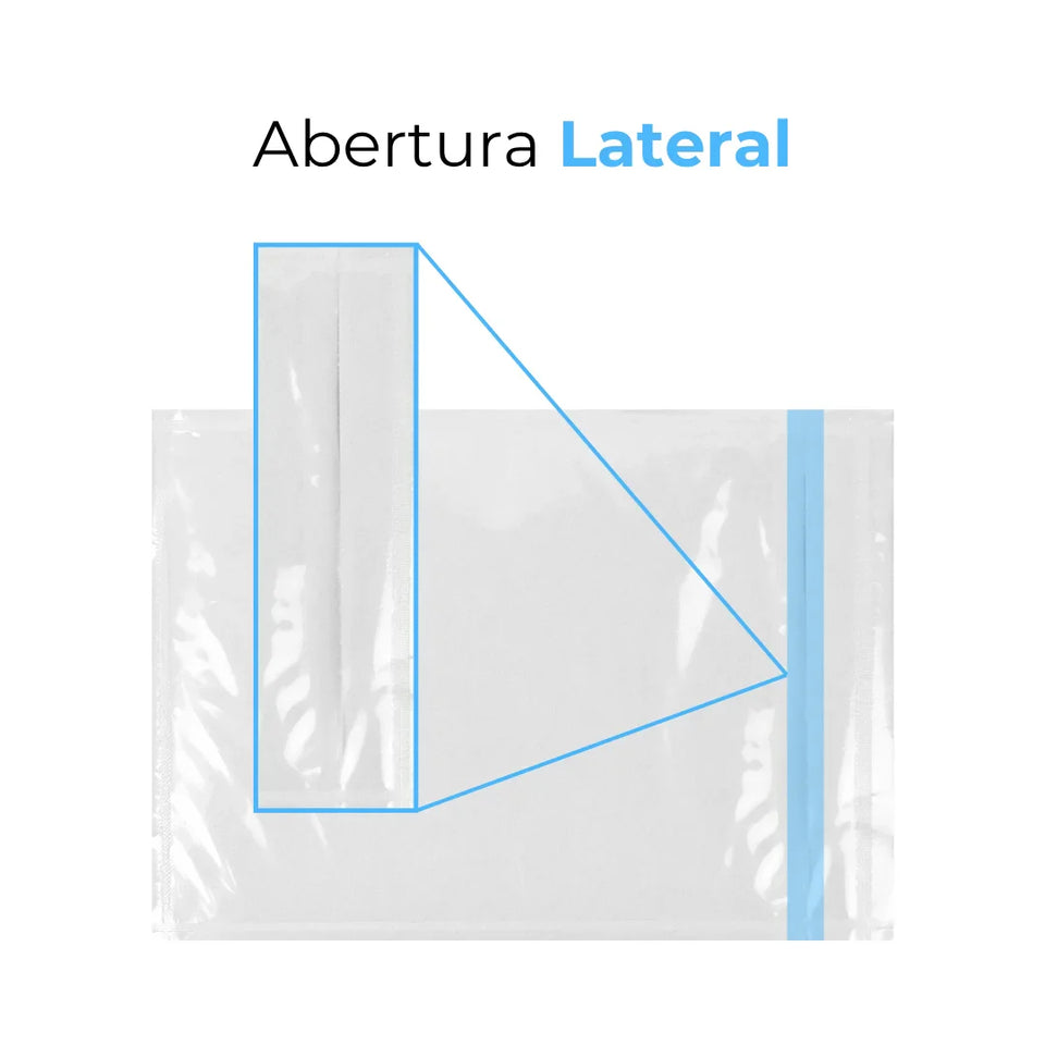 18 x 14 cm Sobres Packing List Cierre Lateral | Paquete de 100 | Polietileno CPP/CPE y Papel | Transparente
