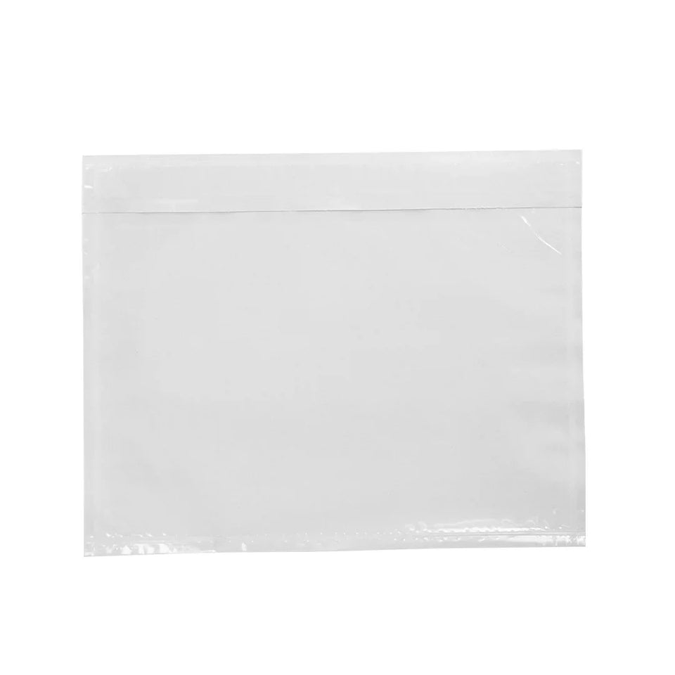18 x 14 cm Sobres Packing List Cierre Superior | Paquete de 100 | Polietileno CPP/CPE y Papel | Transparente