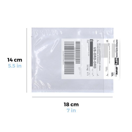 18 x 14 cm Sobres Packing List Cierre Lateral | Paquete de 100 | Polietileno CPP/CPE y Papel | Transparente