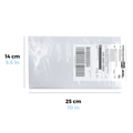 25 x 14 cm - #3 Sobres Packing List Cierre Lateral