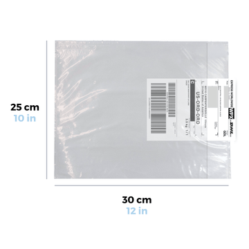 30 x 25 cm Sobres Packing List Cierre Lateral | Paquete de 100 | Polietileno CPP/CPE y Papel | Transparente