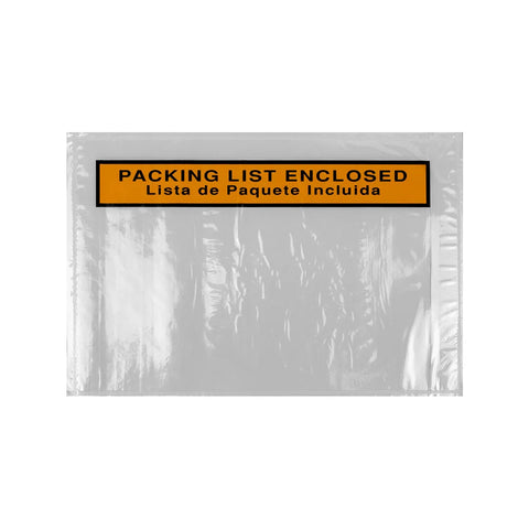 25 x 17 cm Sobres Packing List "Enclosed" | Paquete de 100 | Polietileno CPP/CPE y Papel | Transparente