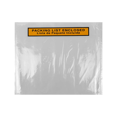 30 x 25 cm Sobres Packing List "Enclosed" | Paquete de 100 | Polietileno CPP/CPE y Papel | Transparente