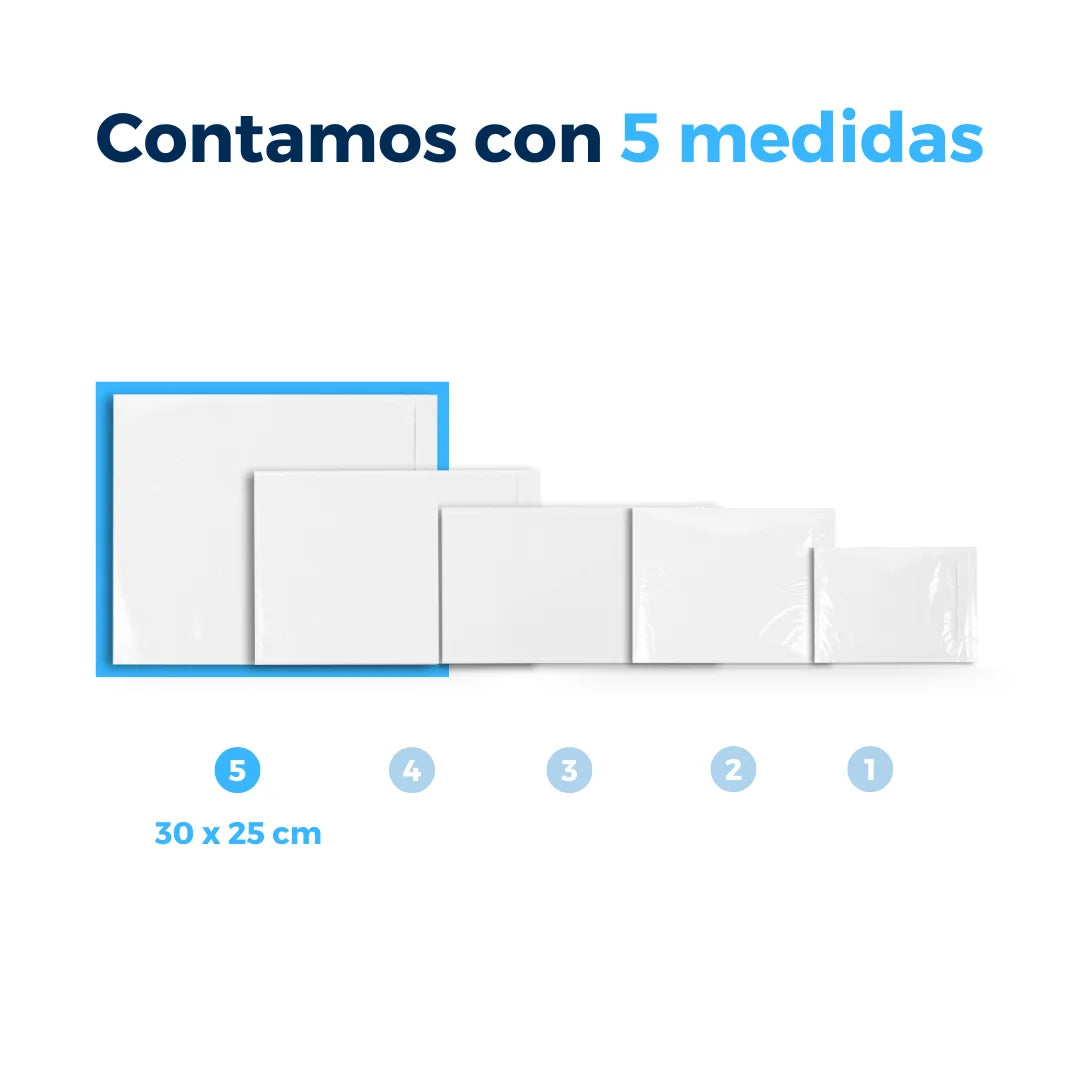 30 x 25 cm - #5 Sobres Packing List Cierre Lateral